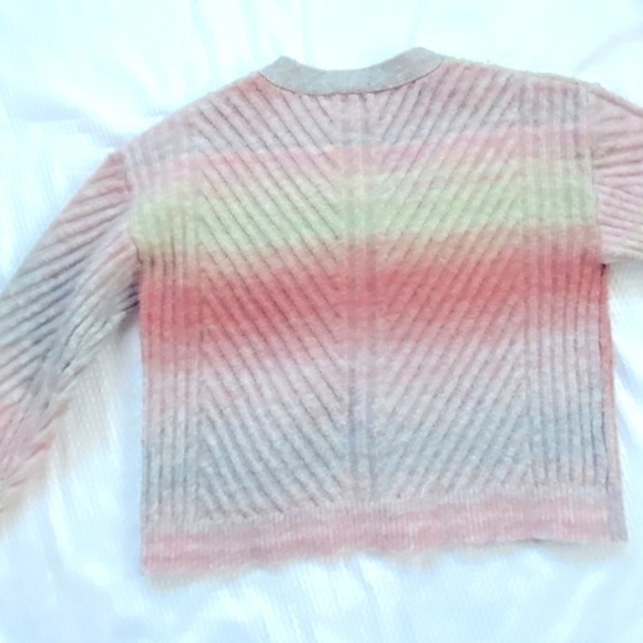 Telluride tie-dye cardigan, rainbow women’s medium fuzzy - Picture 4 of 7